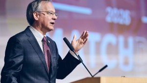 RFU President Aron Sousa, MD, shared in the excitement of Match Day 2026, celebrating with students as they discovered where they’ll be heading for residency.