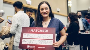 Nancy Shrestha, who will train in psychiatry at Kaiser Permanente in Fontana, CA, says she's grateful for the faculty support she received at CMS, especially from her psychiatry mentor, Associate Professor Biana Kotlyar, MD.