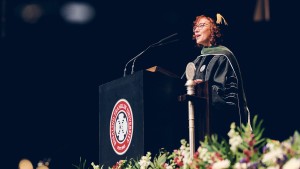 Emergency medicine physician and Chicago Medical School alum Mila Felder, MD ’02, MS ’98, welcomed the Class of 2026 to the RFU alumni community.