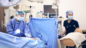 Nurse anesthesia students practice complex surgical and patient-monitoring techniques using advanced simulation equipment in the VHS operating room.