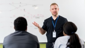 Daniel D. King, DNP, CRNA, CPPS, CNE, FNAP, associate professor of nurse anesthesia in Rosalind Franklin University’s College of Nursing and a practicing certified registered nurse anesthetist.