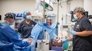 Students in the College of Nursing’s new Adult-Gerontology Acute Care Nurse Practitioner specialty track gain immersive, hands-on experience in simulation and advanced anatomy labs, preparing to deliver high-level, complex care in acute and critical settings.