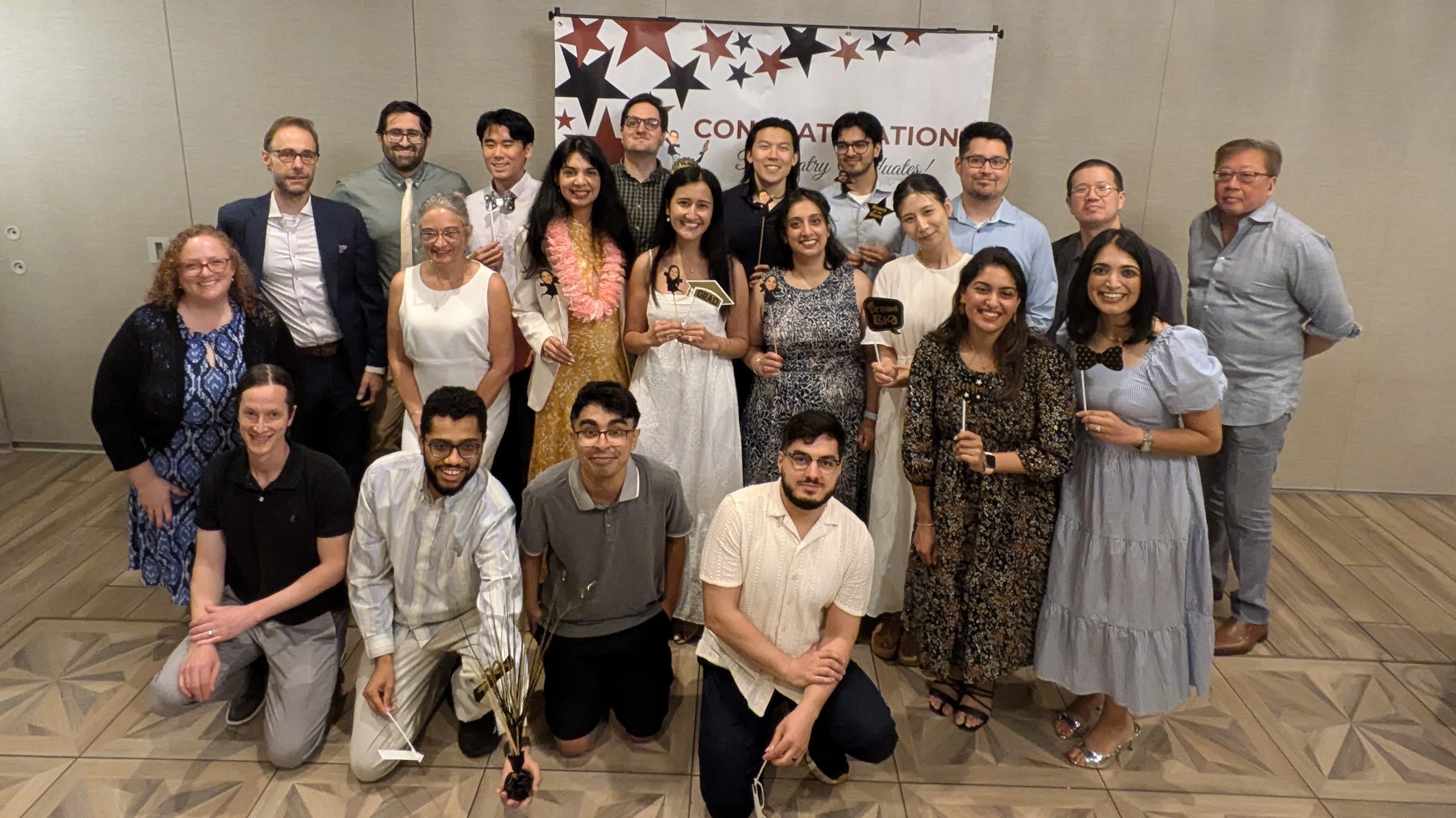 A group of graduating residents