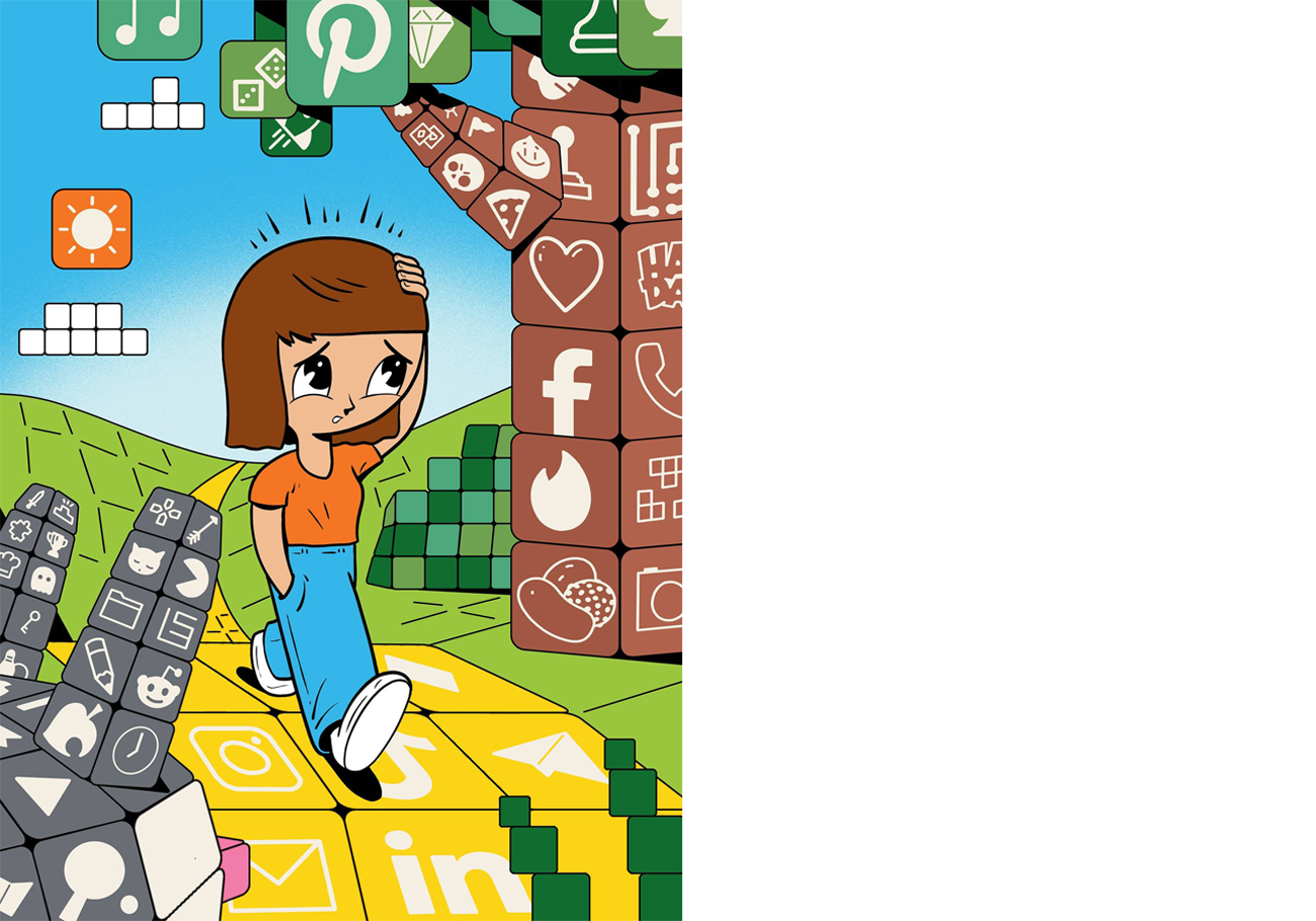 child walking illustration