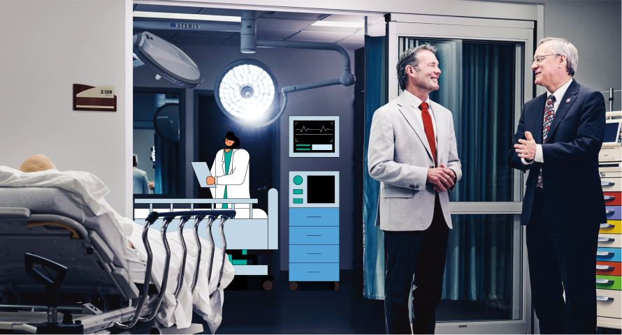 talking in the sim lab